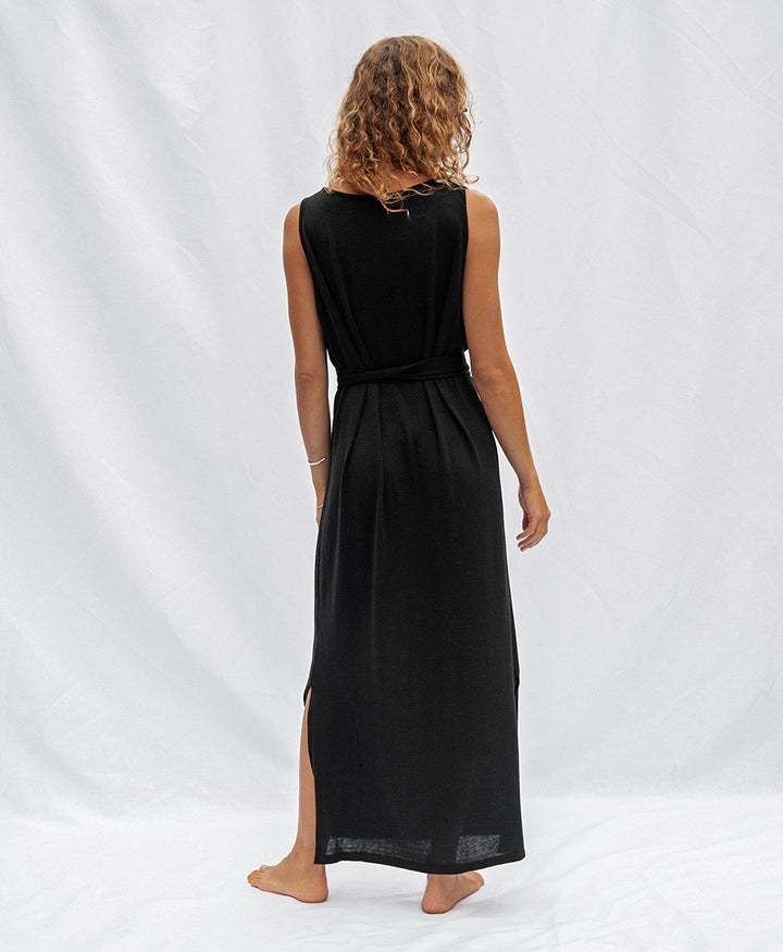 Strickkleid Frida (schwarz) von Jungle Folk (S) - Secondhand