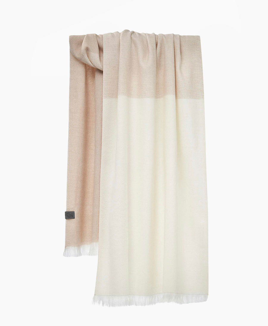 Halstuch Alpaka Schal - Ombre Satin Linen