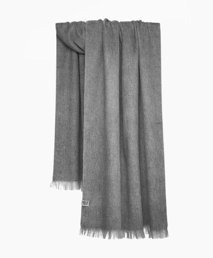 Halstuch Alpaka Schal - Solid Koala Grey