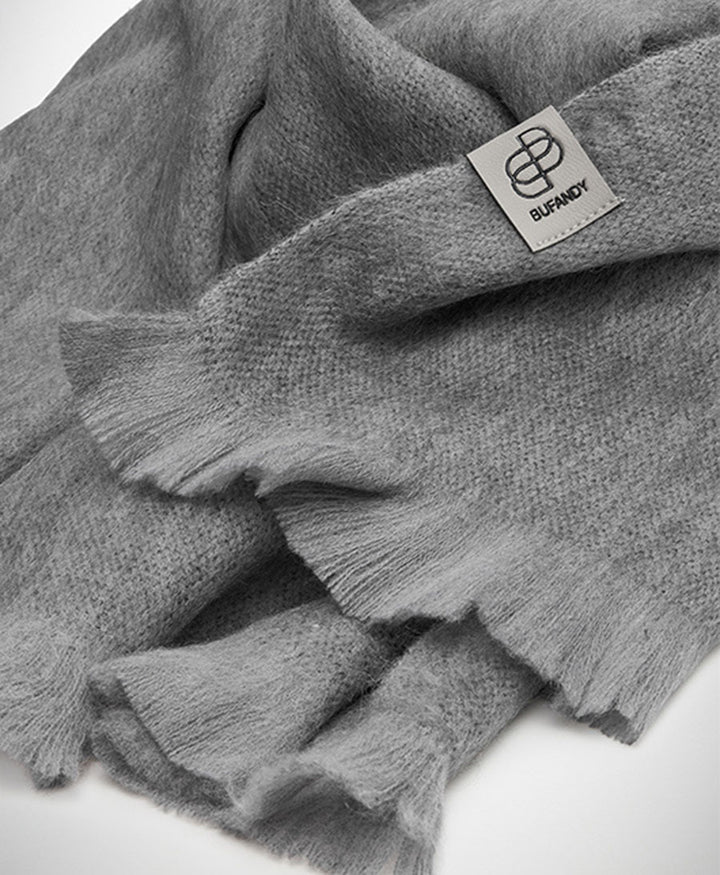 Halstuch Alpaka Schal - Solid Koala Grey