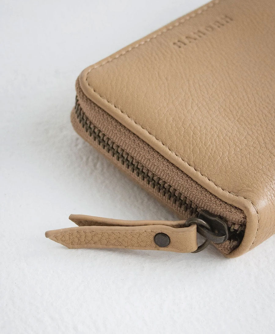 Portemonnaie aus Leder - Quin Wallet Sand