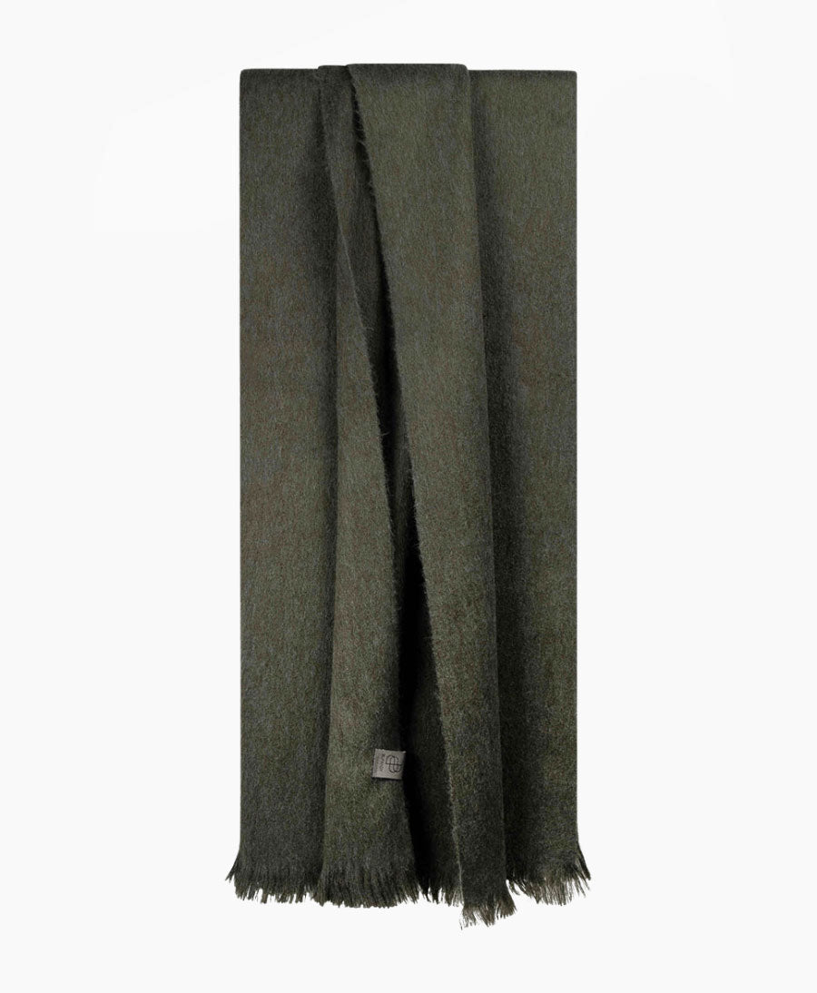 Halstuch Alpaka Schal - Solid Dark Forest