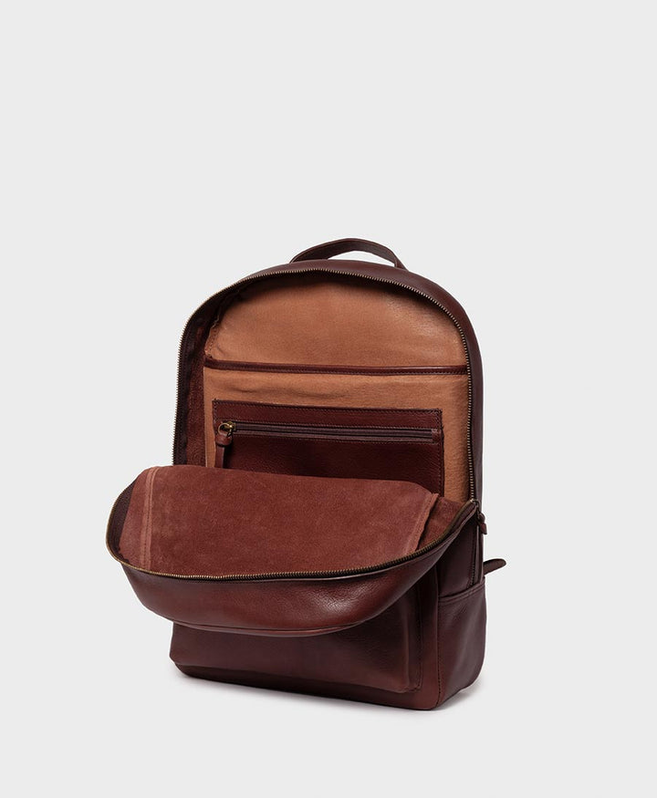 Lederrucksack - Dunkelbraun
