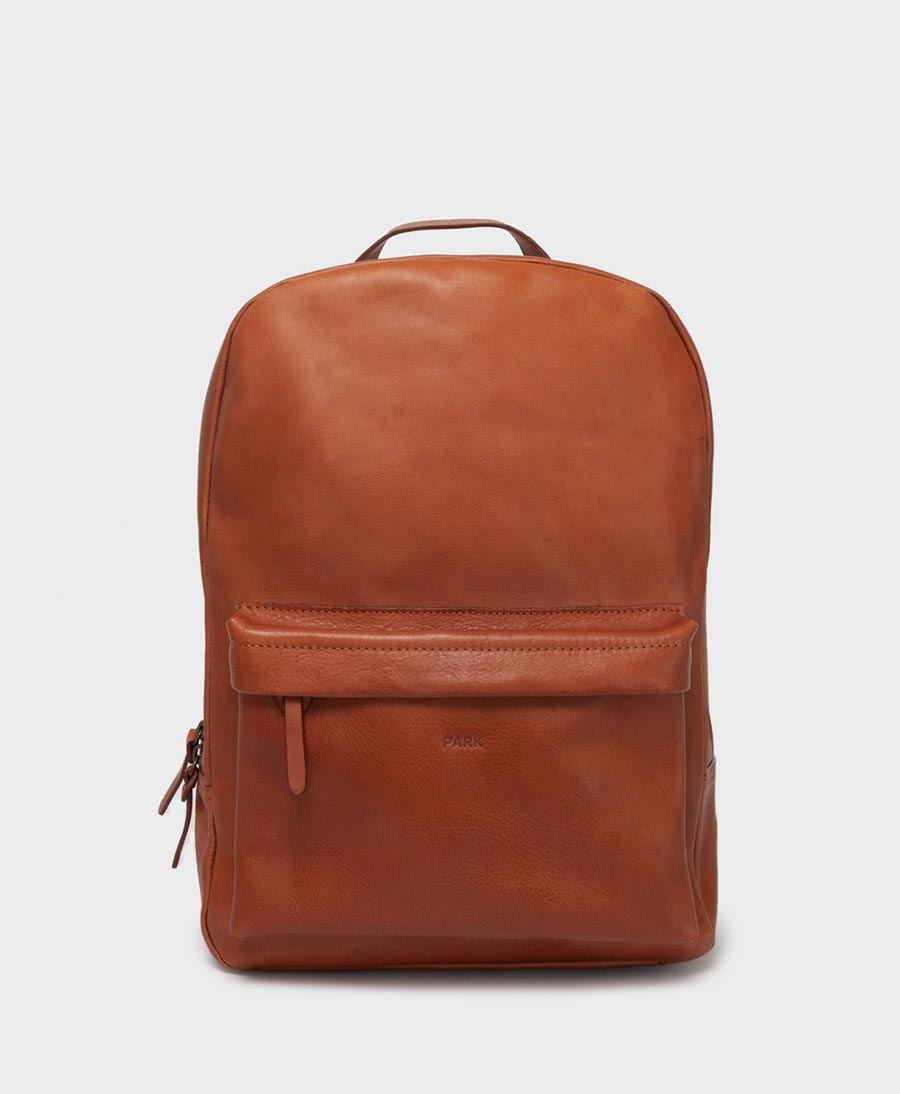 Lederrucksack - Braun