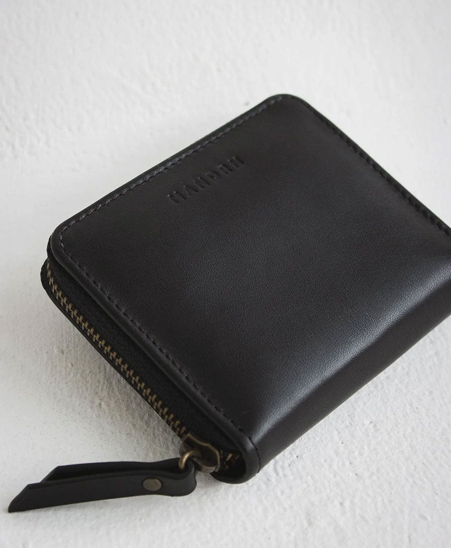 Portemonnaie aus Leder - Quin Wallet Schwarz