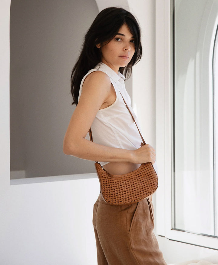 Gewebte Umhängetasche "Mini Sling" - Copper