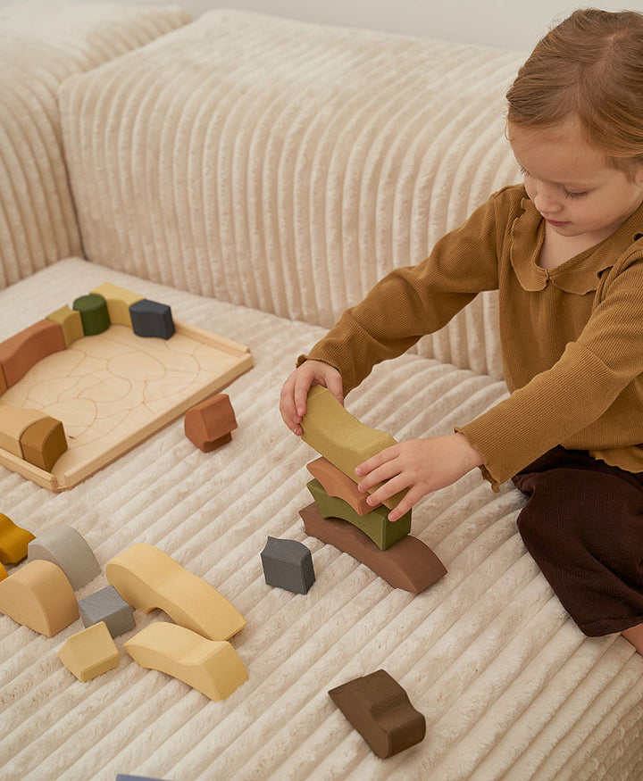 Holzbaustein Set "Mum and Child Building Blocks"