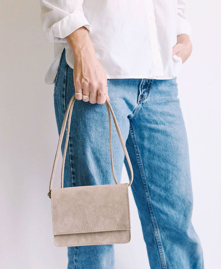 Crossbody Ledertasche LAYLA  - Sand