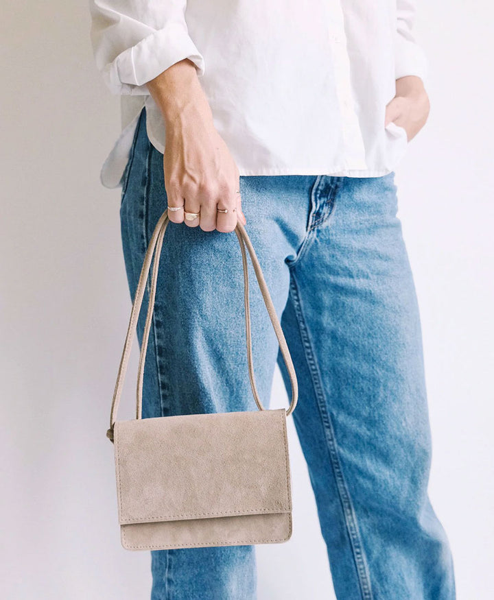 Crossbody Ledertasche LAYLA  - Sand