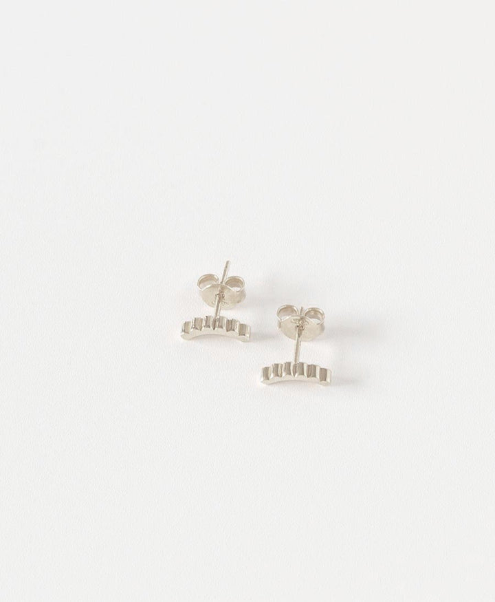 INGRANAGGI Smile - Ohrstecker mit Weissgold vergoldet