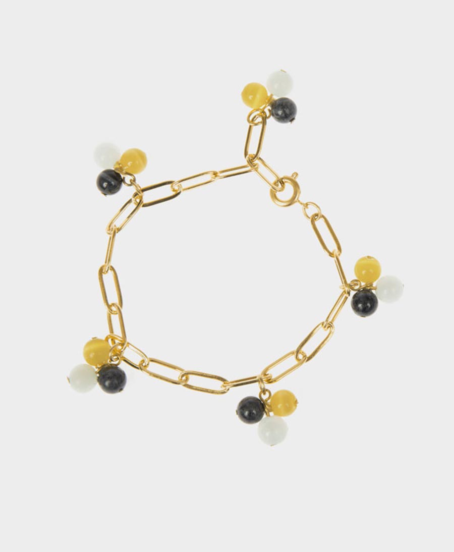 Vergoldetes Armband "Wildberry" Gelb