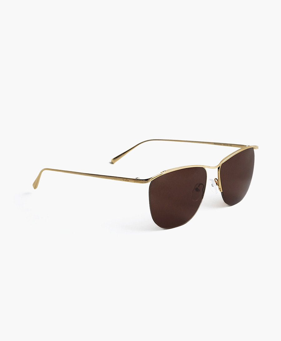 Sonnenbrille "Belmondo" - Gold Braun