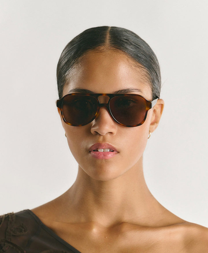 Sonnenbrille "Gelo" - Tortoise Braun
