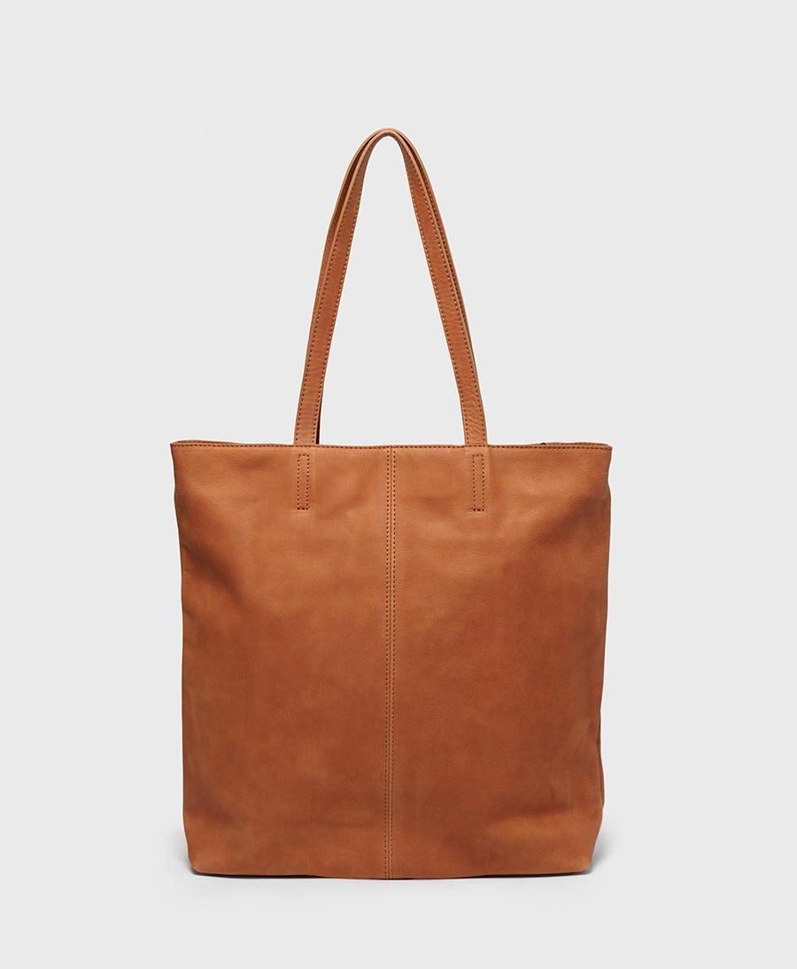 Park in Tote Bag mit Reissverschluss Braun –