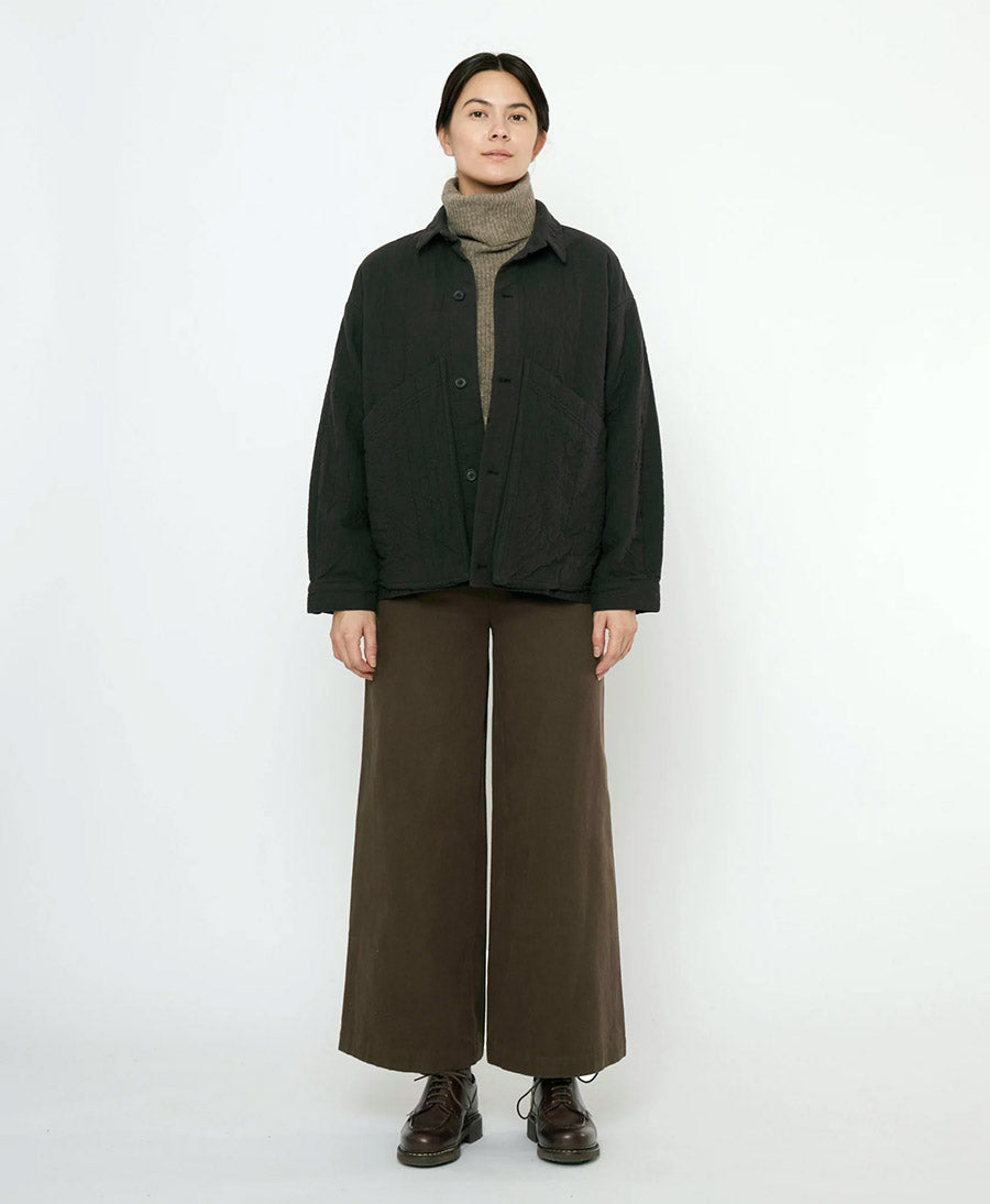 Hemdjacke Signature Panel Pockets Shirt Jacket - Schwarz (texturiert)