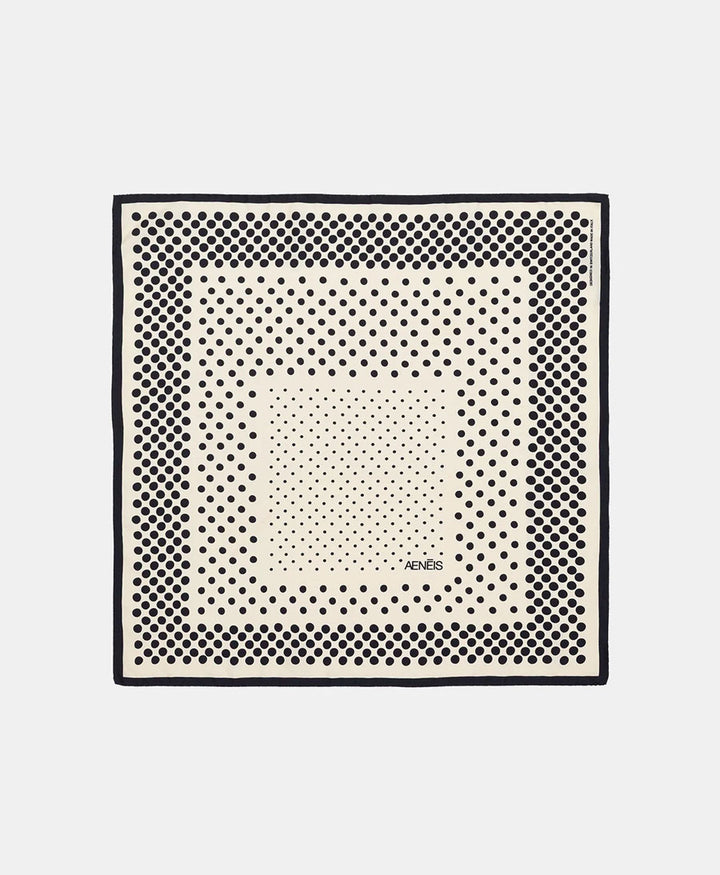 Seiden-Foulard "Albers Pois Silk Scarf" - Gesso