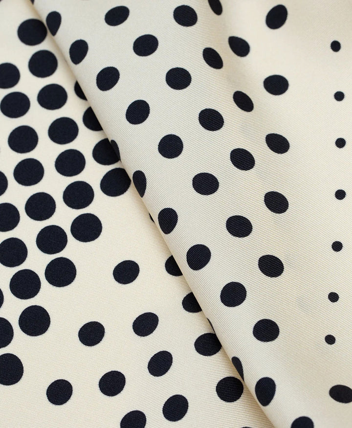 Seiden-Foulard "Albers Pois Silk Scarf" - Gesso