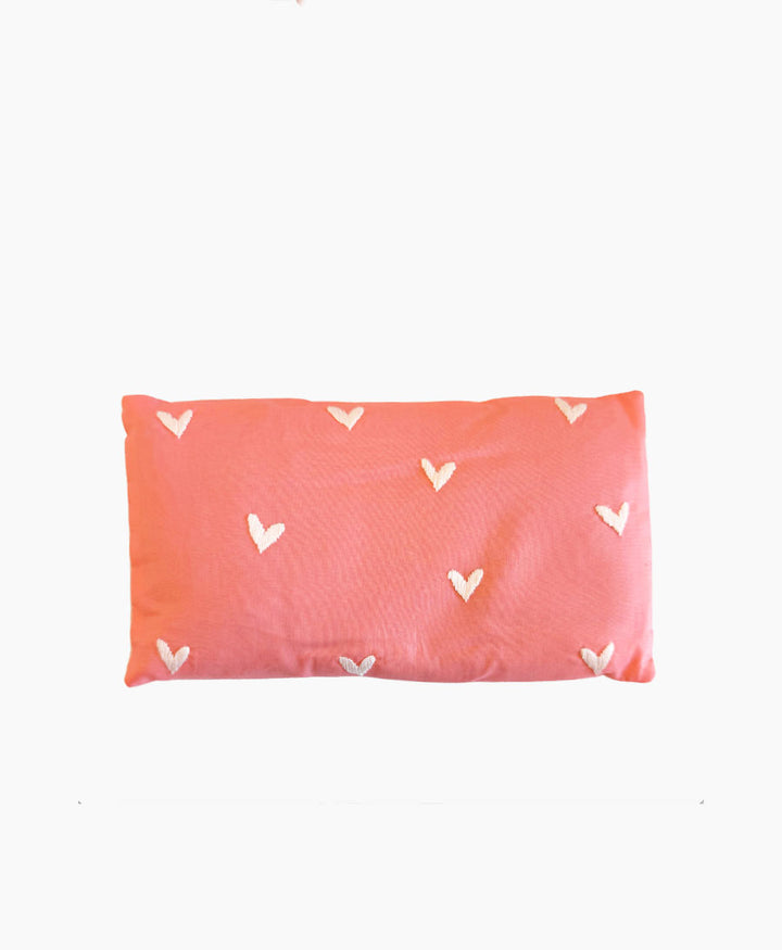 Augenkissen "Eye Pillow RAHA Hearts" - Coral/Rosa
