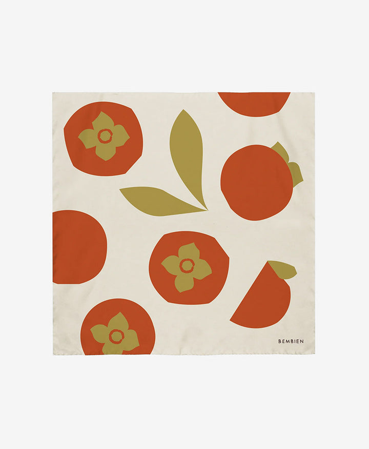 Seiden-Foulard "Italia Scarf" - Persimmon