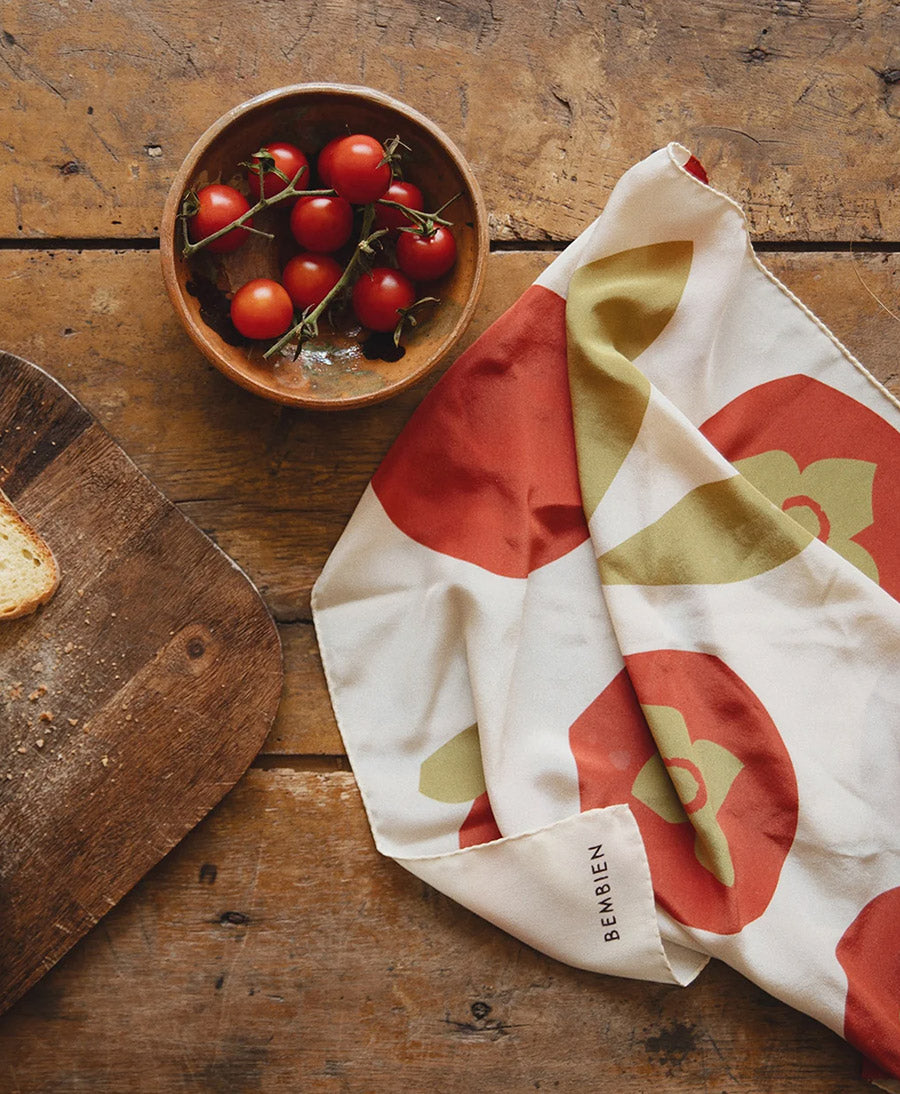 Seiden-Foulard "Italia Scarf" - Persimmon
