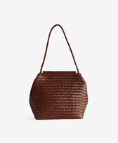 Gewebte Ledertasche Vera Bembien in Sienna