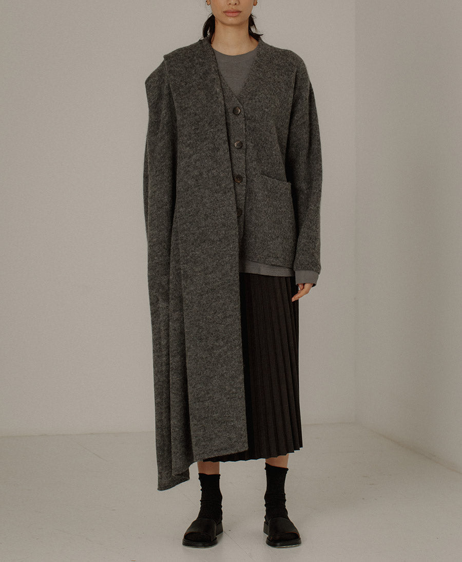 Alpaca Travel Wrap Schal - Dunkelgrau