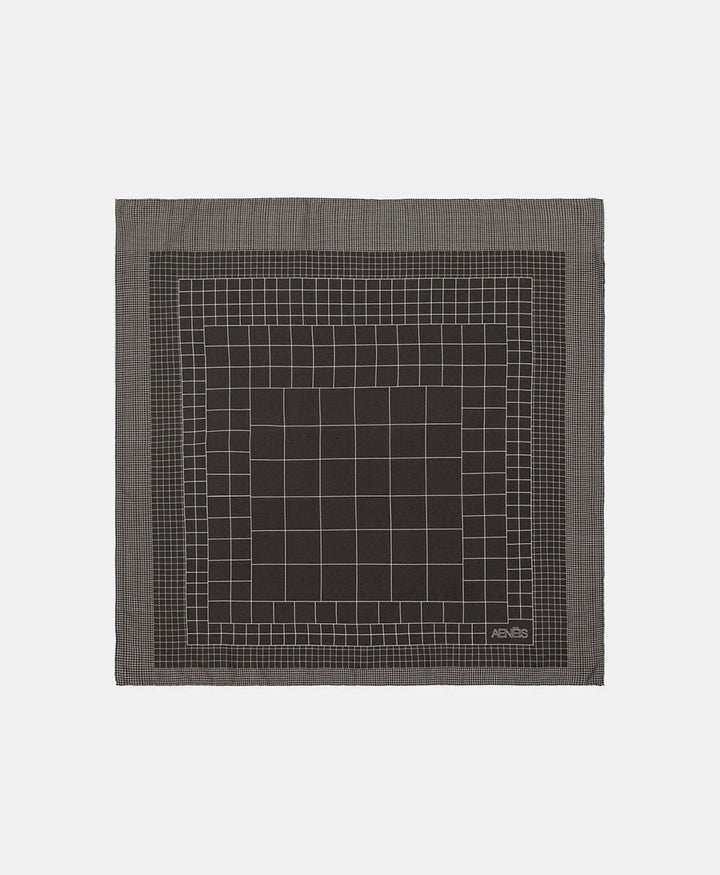Seiden-Foulard "Carré Silk Scarf" - Anthrazit