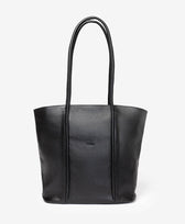 Ledertasche Zip Cord Tote Park in Schwarz