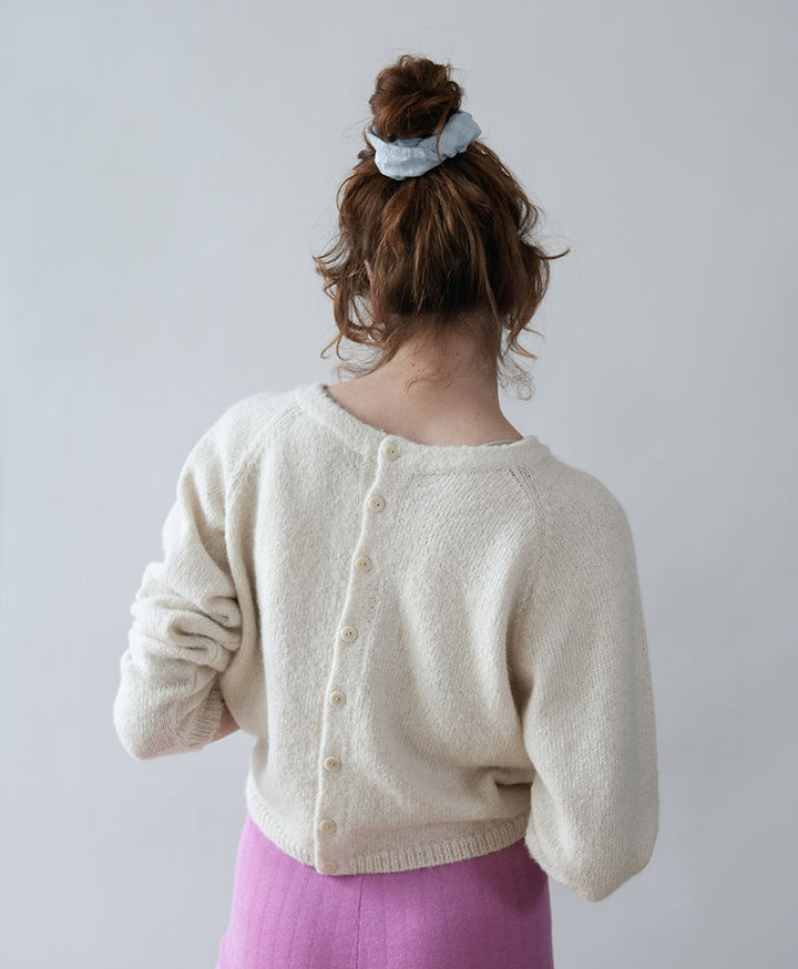 Strickjacke Cardigan DOLORES - Undyed Ivory