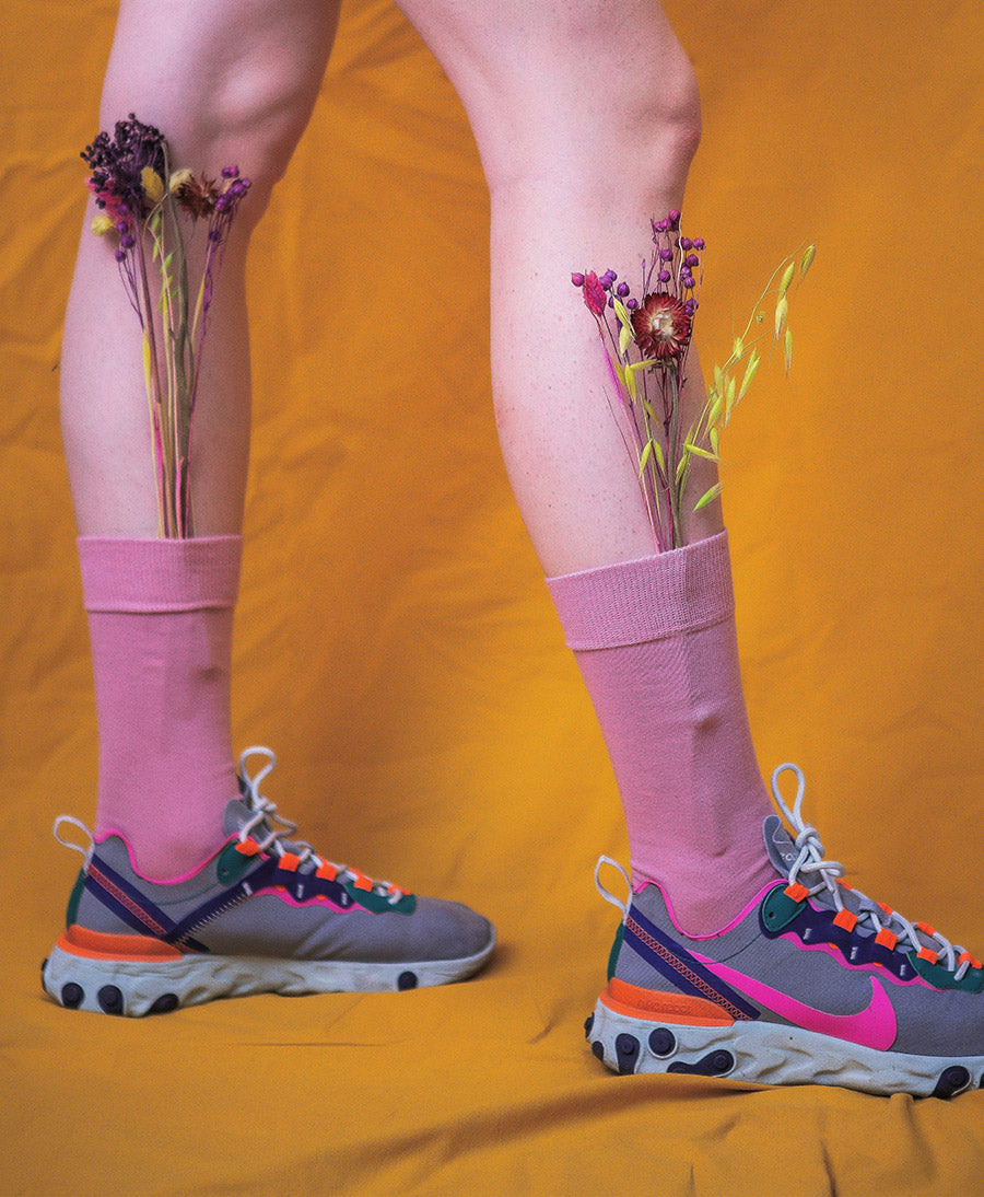 Socken Bio-Baumwolle - Rosa