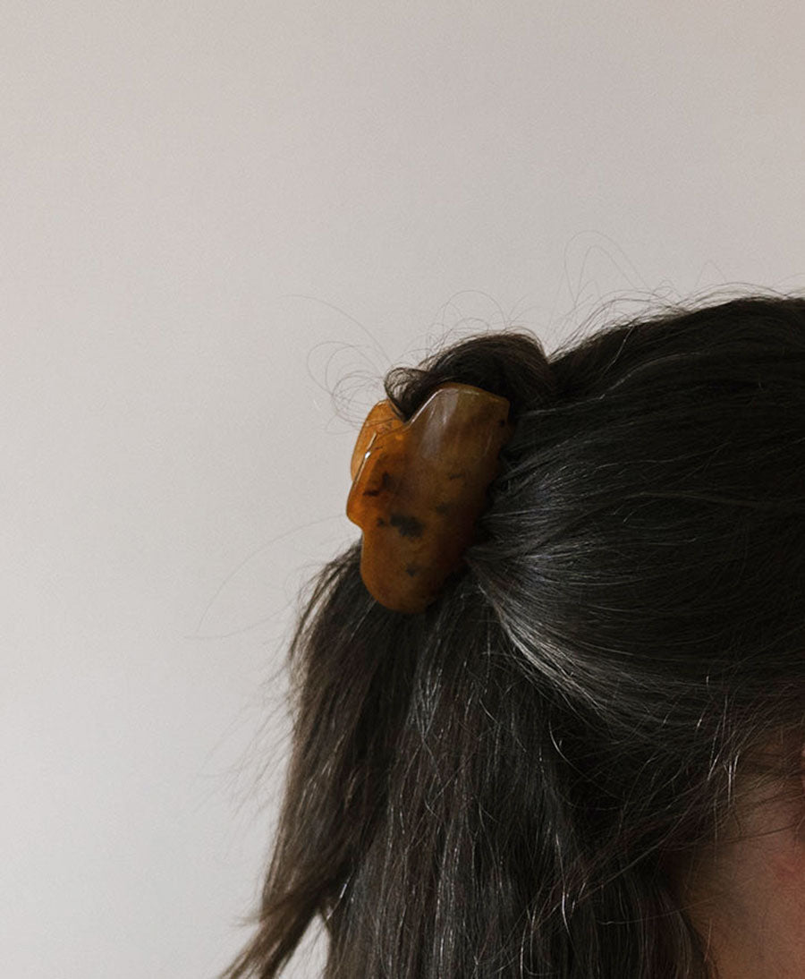 Haarklammer LIVA - Cognac Tortoise