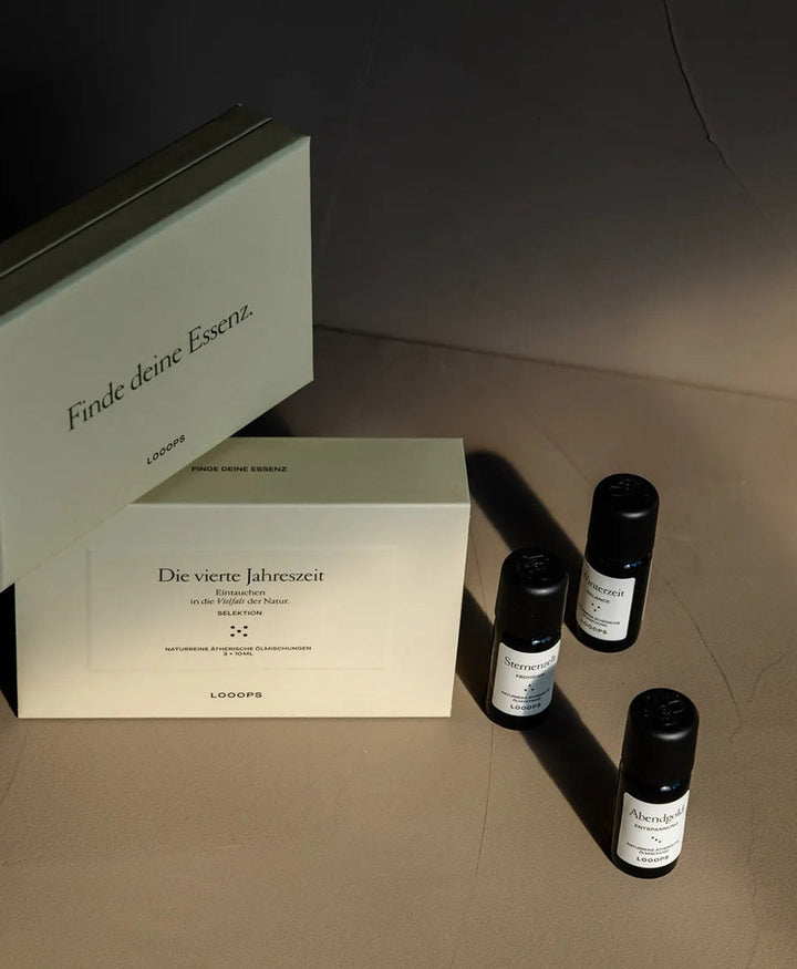Geschenkbox "Vierte Jahreszeit" mit 3 ätherische Ölmischungen