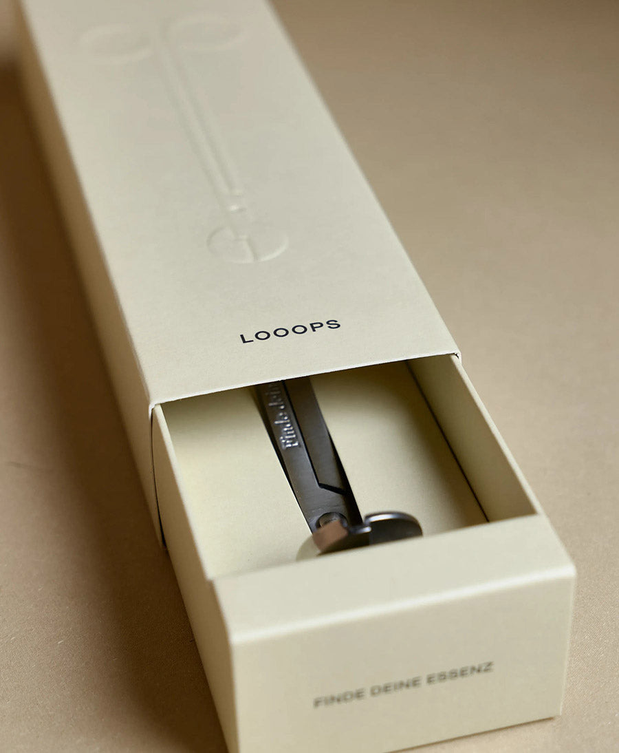 Dochtschere aus gebürstetem Edelstahl