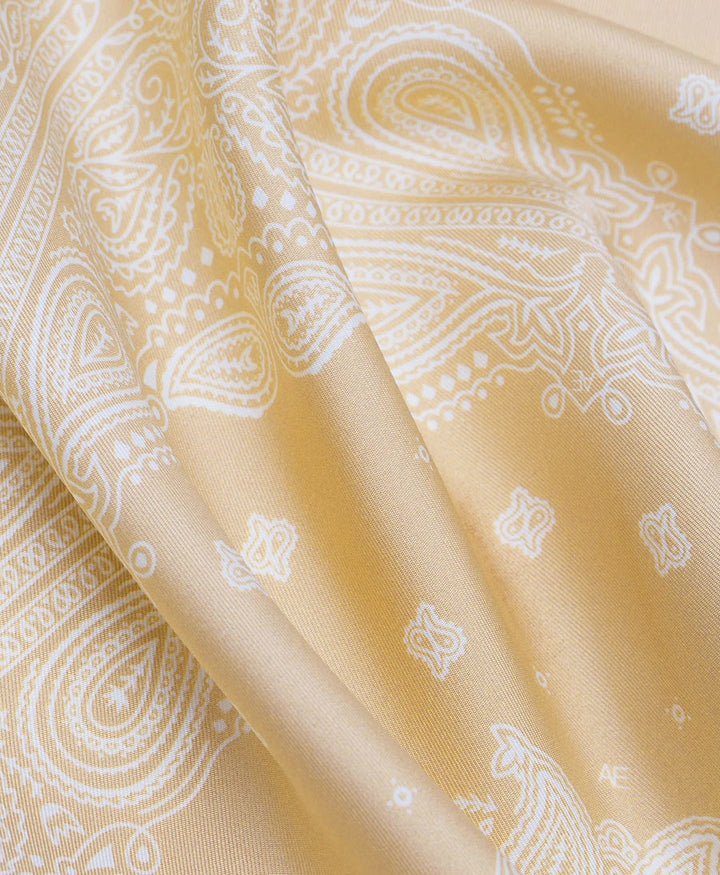 Seiden-Foulard "Minimal Bandana Silk Scarf" - Sun