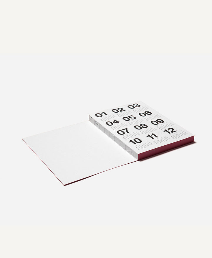 Agenda 2026 Basic Planner - Dunkelrot (Burgundy)