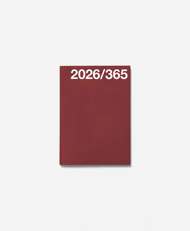 Agenda 2026 Basic Planner - Dunkelrot (Burgundy)
