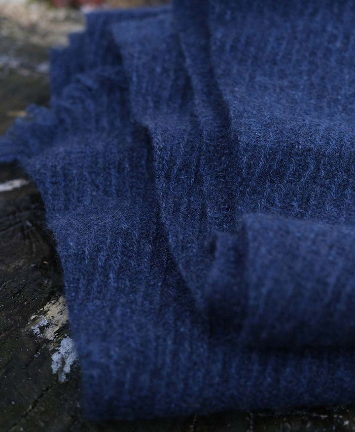 Schal / Halstuch aus Kaschmir (plain) - blau - Oats & Rice - clomes