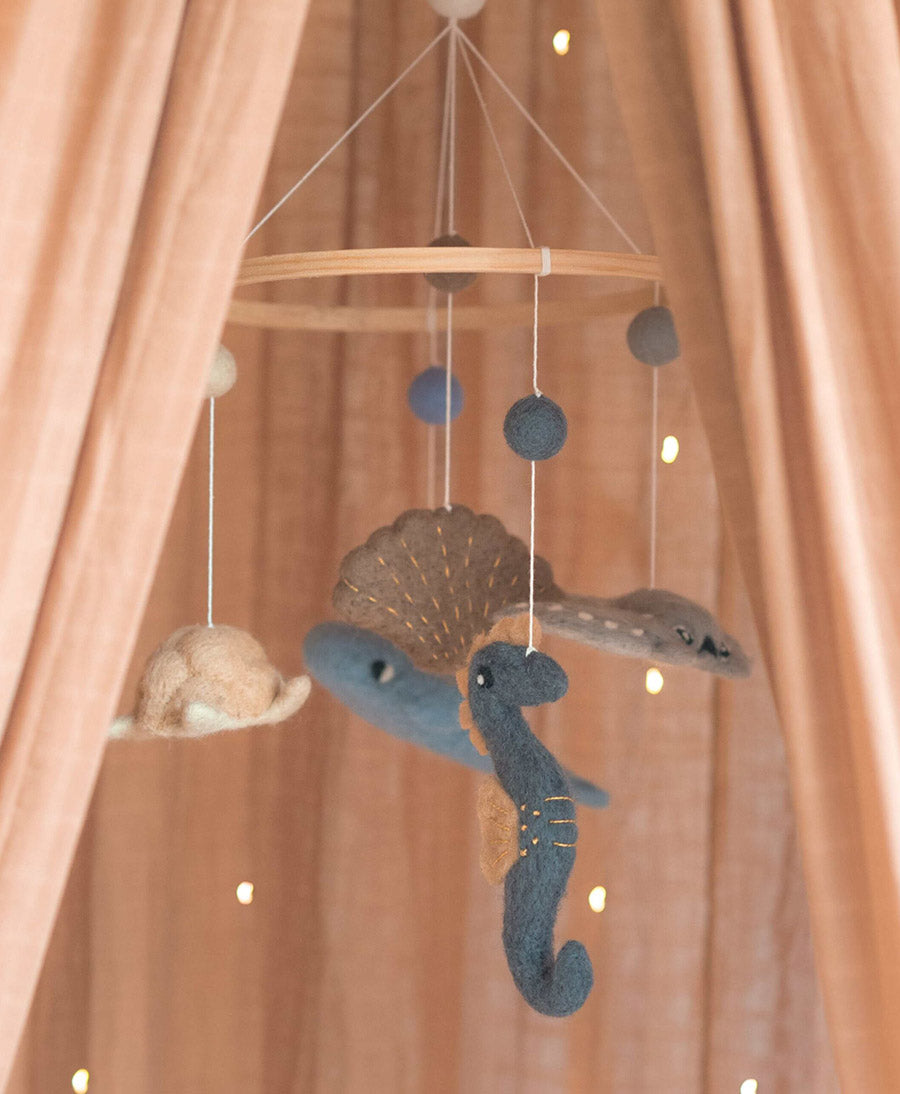 Baby Mobile aus Filz - Meer