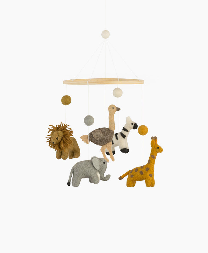 Baby Mobile aus Filz - Wildlife