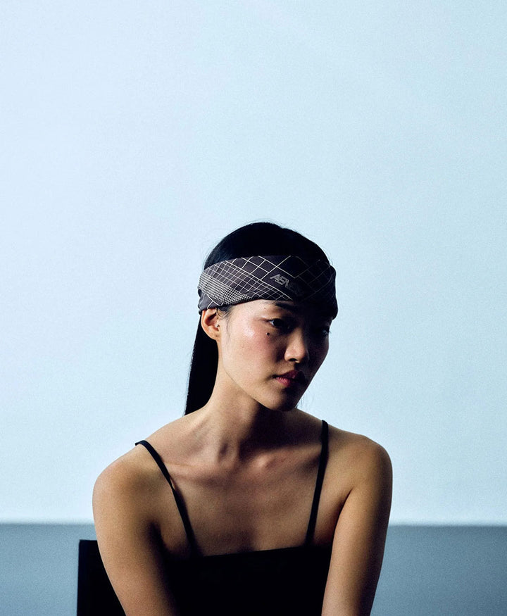 Seiden-Foulard "Carré Silk Scarf" - Anthrazit