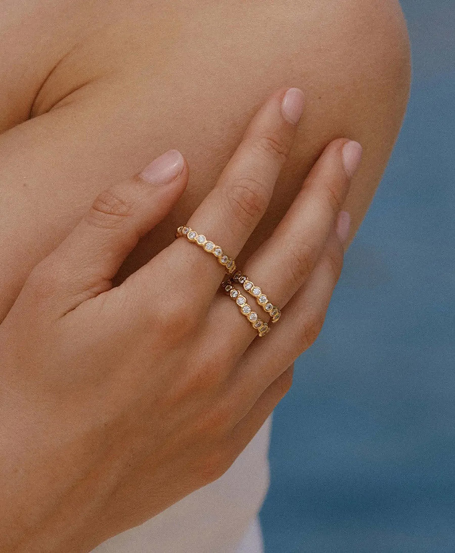 Amélia II Fingerring vergoldet