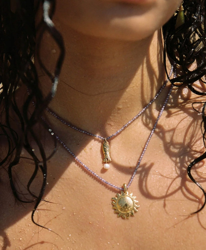 Halskette Choker Espeto - Lila