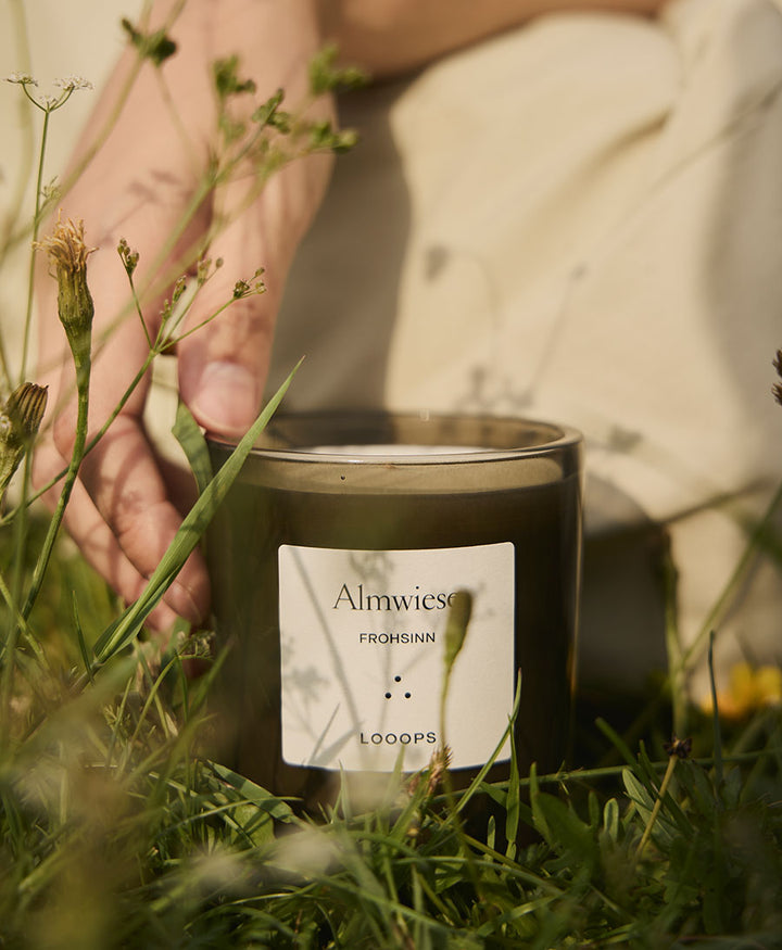 Duftkerze "Almwiese" - 100% natürlich - 75g