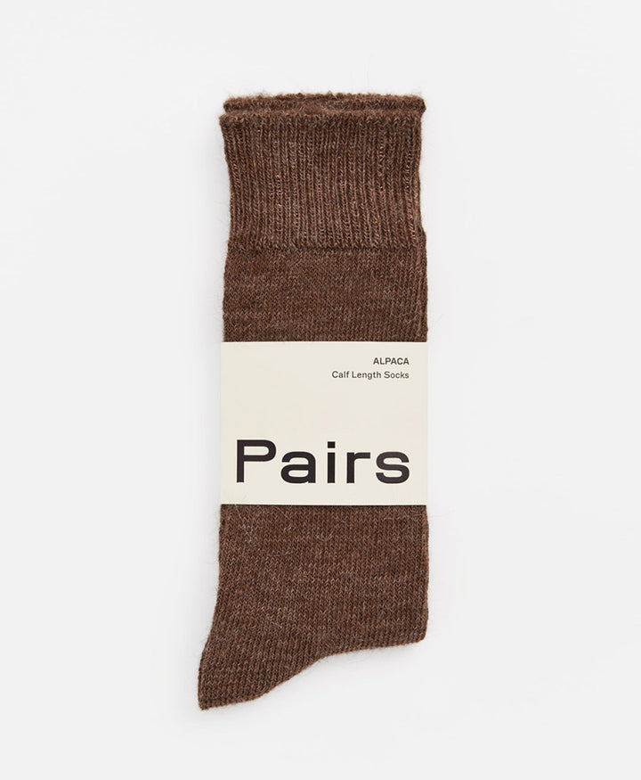 Alpaka Socken - Braun