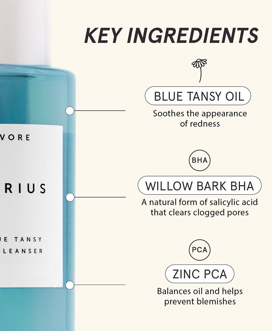 Aquarius BHA + Blue Tansy Cleanser - Herbivore Botanicals - clomes