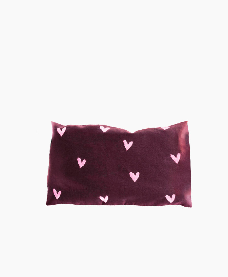Augenkissen "Eye Pillow RAHA Hearts" - Bordeaux
