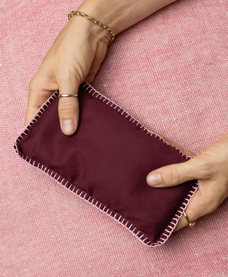 Augenkissen mit Lavendel "Eye Pillow RAHA Hbik" Bordeaux
