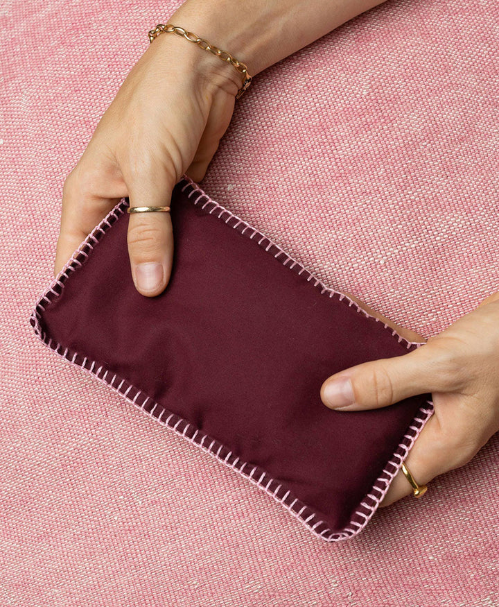 Augenkissen mit Lavendel "Eye Pillow RAHA Hbik" Bordeaux