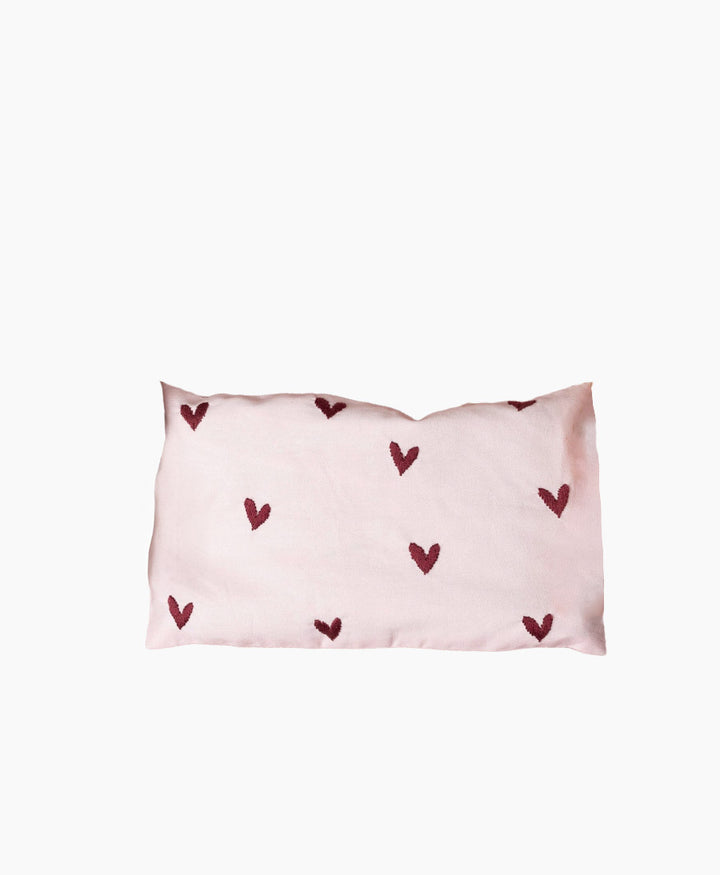 Augenkissen "Eye Pillow RAHA Hearts" - Rosa/Bordeaux