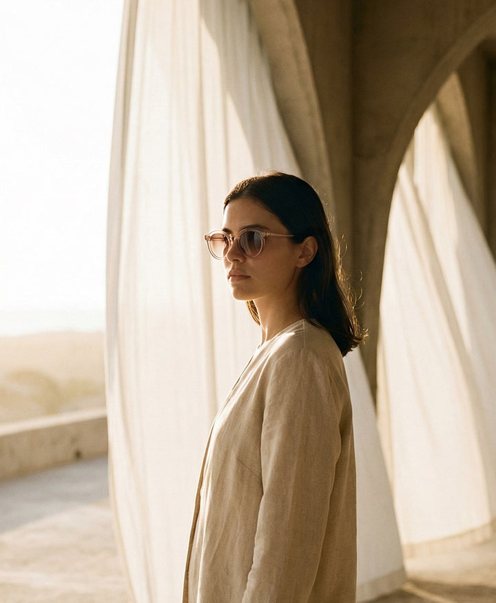 Sonnenbrille "Aurel" - Light Pink / Helles Altrosa
